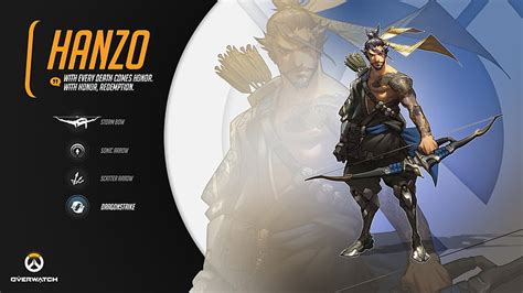 Hanzo Overwatch Character Illustration Blizzard Entertainment