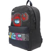 Mochila Escolar Yadatex Amg Among Us Negro