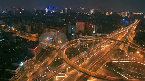 成都永丰立交桥夜景航拍延时3840x2160高清视频素材下载编号8484385实拍视频光厂vj师网