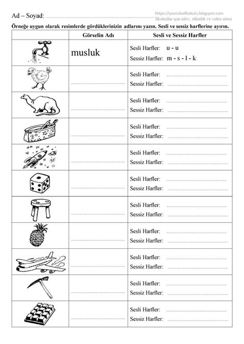 2 VE 3 SINIFLAR ÜNLÜ ÜNSÜZ HARFLER ETKİNLİKLERİ Okuduğunu anlama