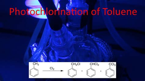 The Photochlorination Of Toluene Producing Benzyl Chloride Benzal