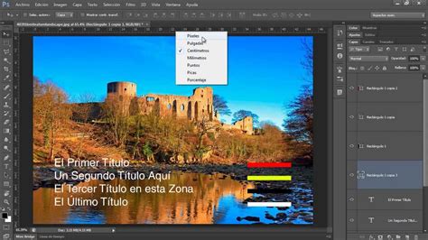 Curso Photoshop Cs6 Capítulo 2 Usando Las Reglas Y La Cuadrícula 18 Youtube