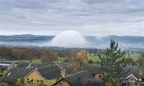 Weird Ufo Like Fog Dome Phenomenon Captured Above North Wales