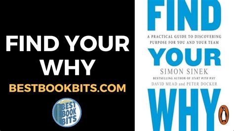 Find Your Why Simon Sinek Book Summary Youtube