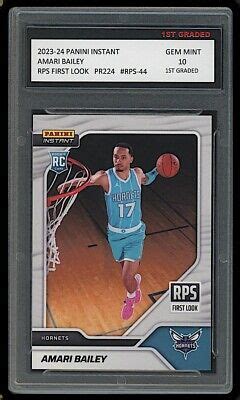 Amari Bailey Panini Instant Rps First Look St Graded Rookie