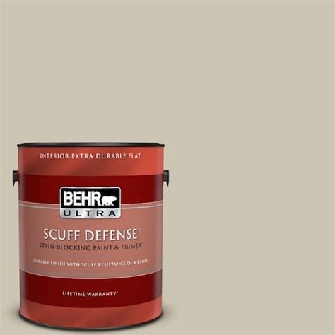 BEHR ULTRA 1 Gal N340 2 Dune Grass Extra Durable Flat Interior Paint