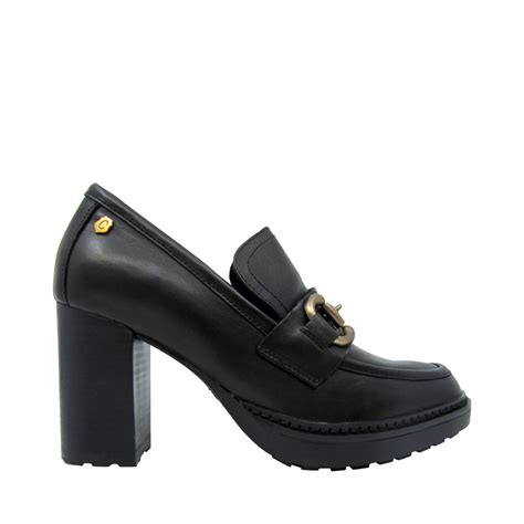 Carmela Femme Soulier Loafer Noir Chaussures Pierre Roy Saint Jean