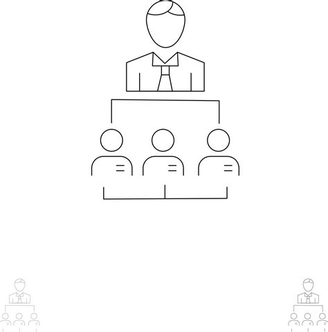 Organisation Business Human Leadership Management Fett und dünne