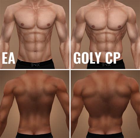 BODY CLASSIC PHYSIQUE Golyhawhaw The Sims 4 Skin Sims 4