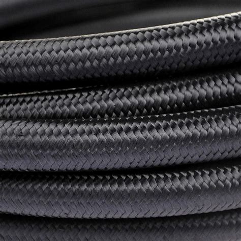 An An Nylon Stainless Steel Braided Fuel Oil Gas Line Hose Feet M