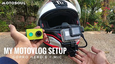 My Motovlog Setup GoPro Hero 6 Mic Adaptor Mic YouTube