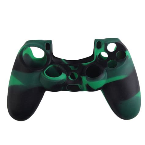 Fe Camouflage Silicone Rubber Case Skin Cover For Ps Controller Green