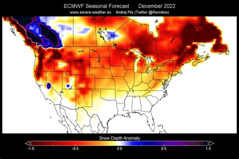 Winter 2022/2023 Snowfall Predictions: New Forecast data shows the ...