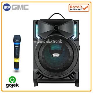 Jual Speaker Aktif Portable GMC 8inch 897H 897R Speker Bluetooth