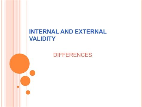 Internal And External Validity Ppt