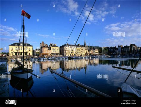 France. The Old Port of Honfleur in Normandy Stock Photo - Alamy