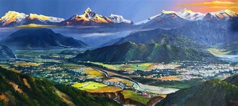 Mount Annapurna View From Pokhara Nepal Himalayas Original Etsy In