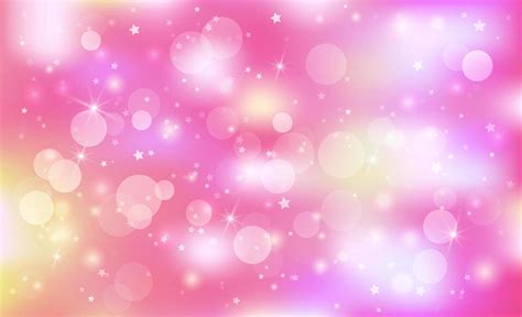 Fantasy Pink Background In Sparkling Stars For Design Vector