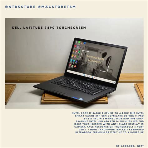 Jual Dell Latitude Touchscreen I U Gb Ssd Gb Inc Fhd