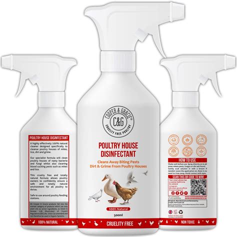 Poultry House Disinfectant 500ML By Cooper And Gracie Cleans Away