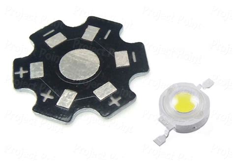 W White Smd Led With Heatsink Chip Led White Led High Power Led