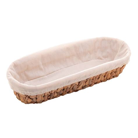 Cesta Oval De Fibra Natural Tecido Cm X Cm X Cm