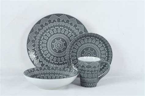 Reactive Glaze In Pad Printing Stoneware Dinnerware Set China Ceramics And Stoneware Price