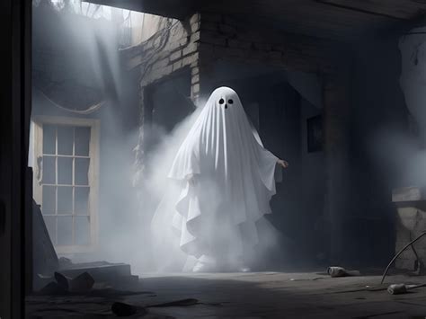 Premium AI Image | Horror Ghost Scene Illustration