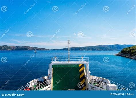 View from the Upper Deck of the Jadrolinija Ferry Stock Photo - Image ...