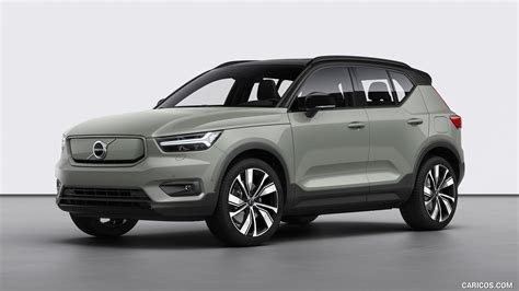 Volvo XC40 Recharge | 2020MY P8 AWD (Color: Sage Green) | Front Three-Quarter