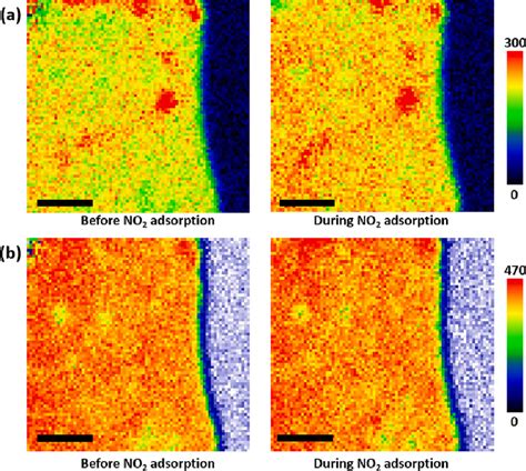 Raman Mapping Of Steamed P MG Sensor During NO 2 Adsorption Of A