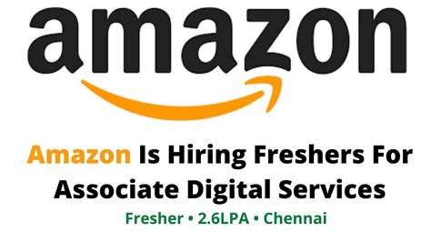 Amazon Is Hiring Freshers For Associate Digital Services