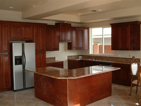 Cherry Walnut Kitchen Cabinets Home Design Traditional Columbus