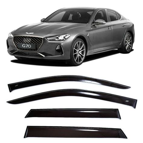 Tape On Windows Visors Deflector For Hyundai Genesis G70 Sd Sedan 2018 Ebay