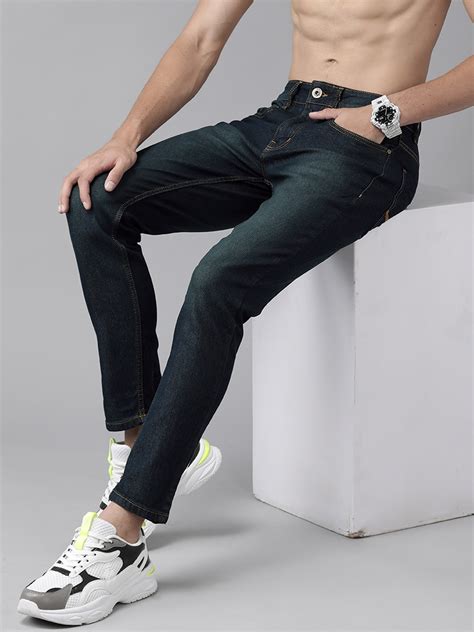 Buy Roadster Men Navy Blue Skinny Fit Light Fade Stretchable Jeans