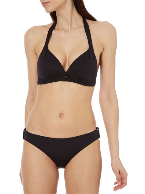 S Oliver Red Label Bikini Oberteil Mit Webstruktur Schwarz Online Kaufen