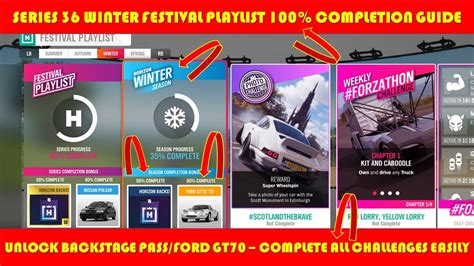 Forza Horizon 4 How To 100 Complete Winter Series 36 Stunts Car