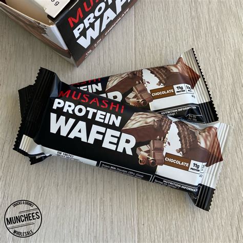 Musashi Protein Wafer Bar Choc 40g Munchees Wholesale