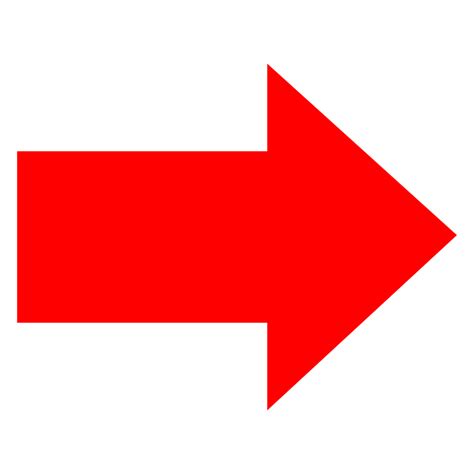 Red Directional Arrow On Transparent Background Png