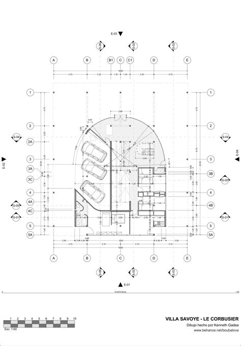 サヴォア邸近代建築の五原則と原点図面紹介見学情報コルビュジエ建築世界遺産 モダニズム建築の旅