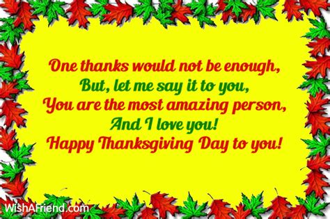 Thanksgiving Card Messages