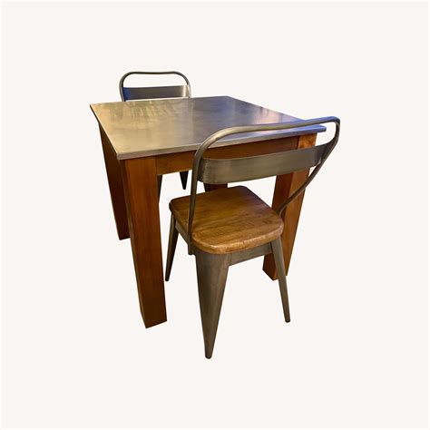 West Elm Rustic Kitchen Dining Set - AptDeco