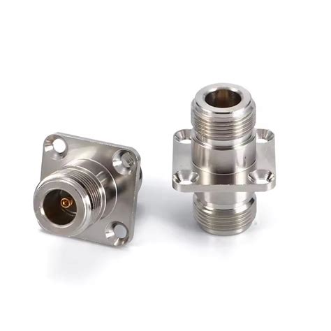 Four Holes Flange Mount N Female To N Female Rf Coaxial Adapter Vinstronics High Quality Rf