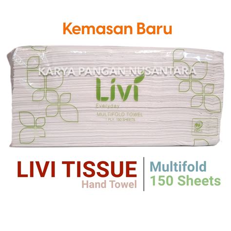 Jual LIVI TISSUE SMART HAND TOWEL 150S MULTIFOLD TISU LIVI TISU