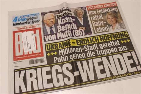 Bildzeitung 17 05 2022 Mai Ukraine Krieg Grelly Deutschland