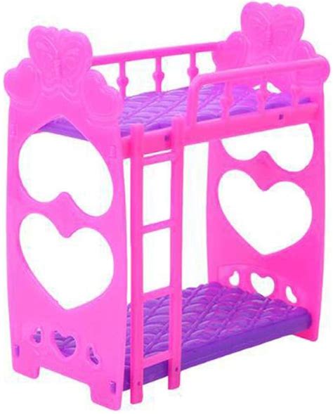 Double Doll Bunk Bed With Ladder Plastic Bunk Bed Bedroom Furniture