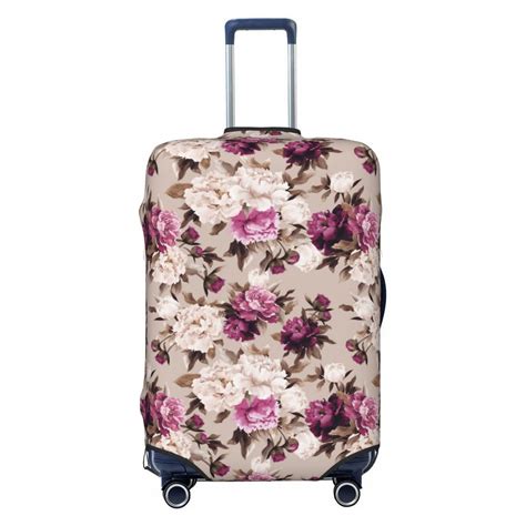 Ocsxa Travel Dust Proof Suitcase Cover Rose Flowers Print Luggage Cover