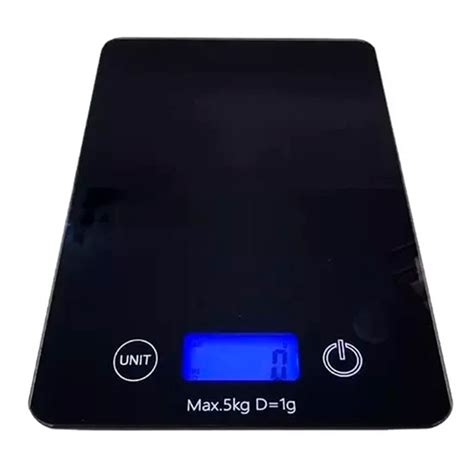 Balanza Pesa Digital Gramera De Cocina Vidrio Slim 5 Kilos Sodimac