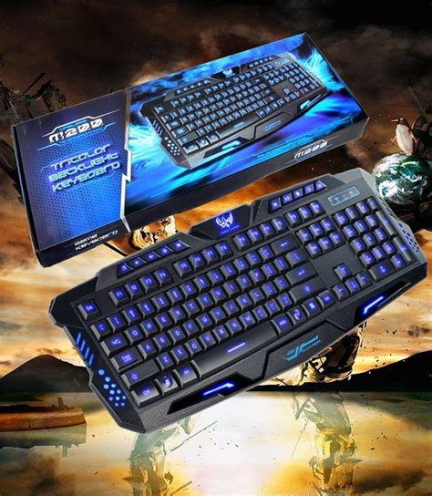 Backlight 3 colors Illuminated USB Wired Gaming Keyboard | Keyboard ...