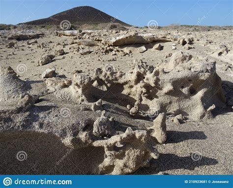 Beach Of El M Dano Tenerife Island Spain Stock Image Image Of